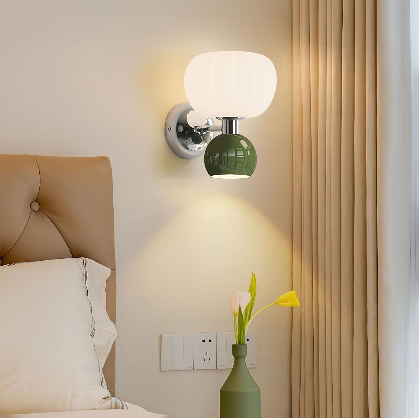 Moderno Cream Wall Mounted Light Sconce Polished Chrome Interior Fixture Set of 2