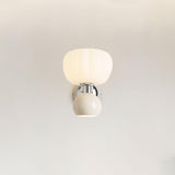 Moderno Cream Wall Mounted Light Sconce Polished Chrome Interior Fixture Set of 2