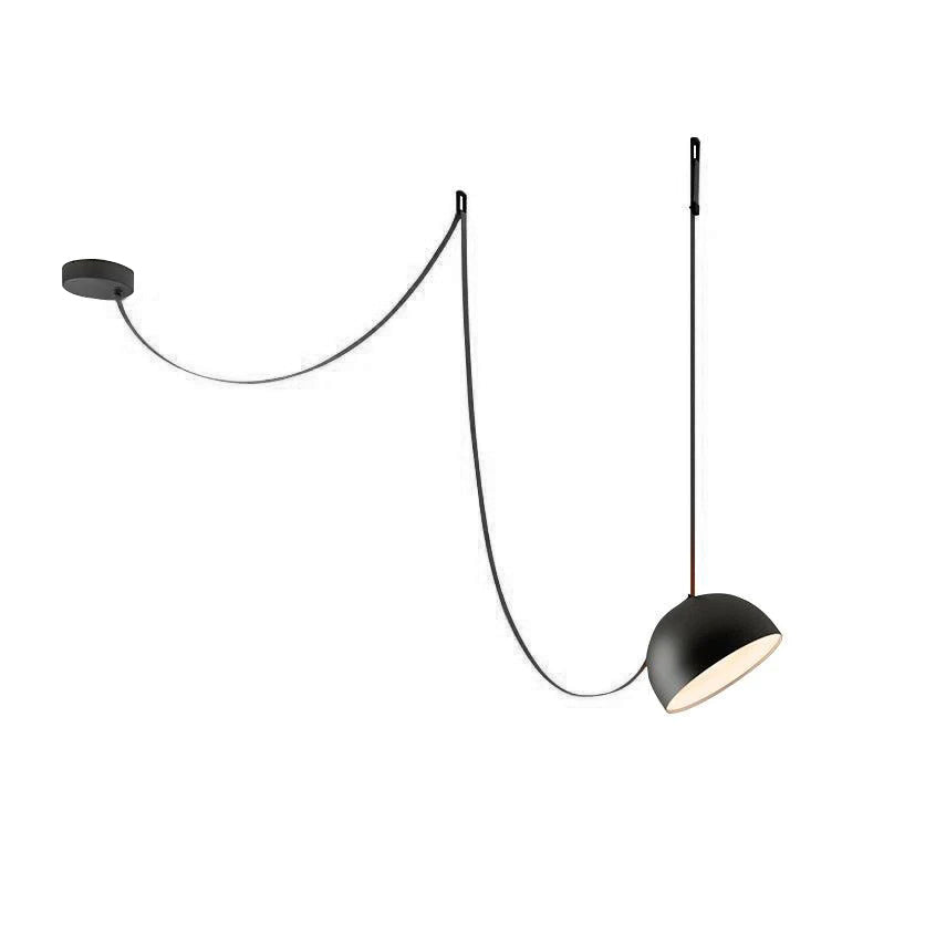 Modular Canvas Belt Pendant Light Adjustable LED Strap Suspension Fixture