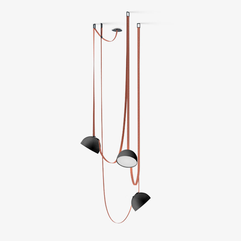 Modular Canvas Belt Pendant Light Adjustable LED Strap Suspension Fixture