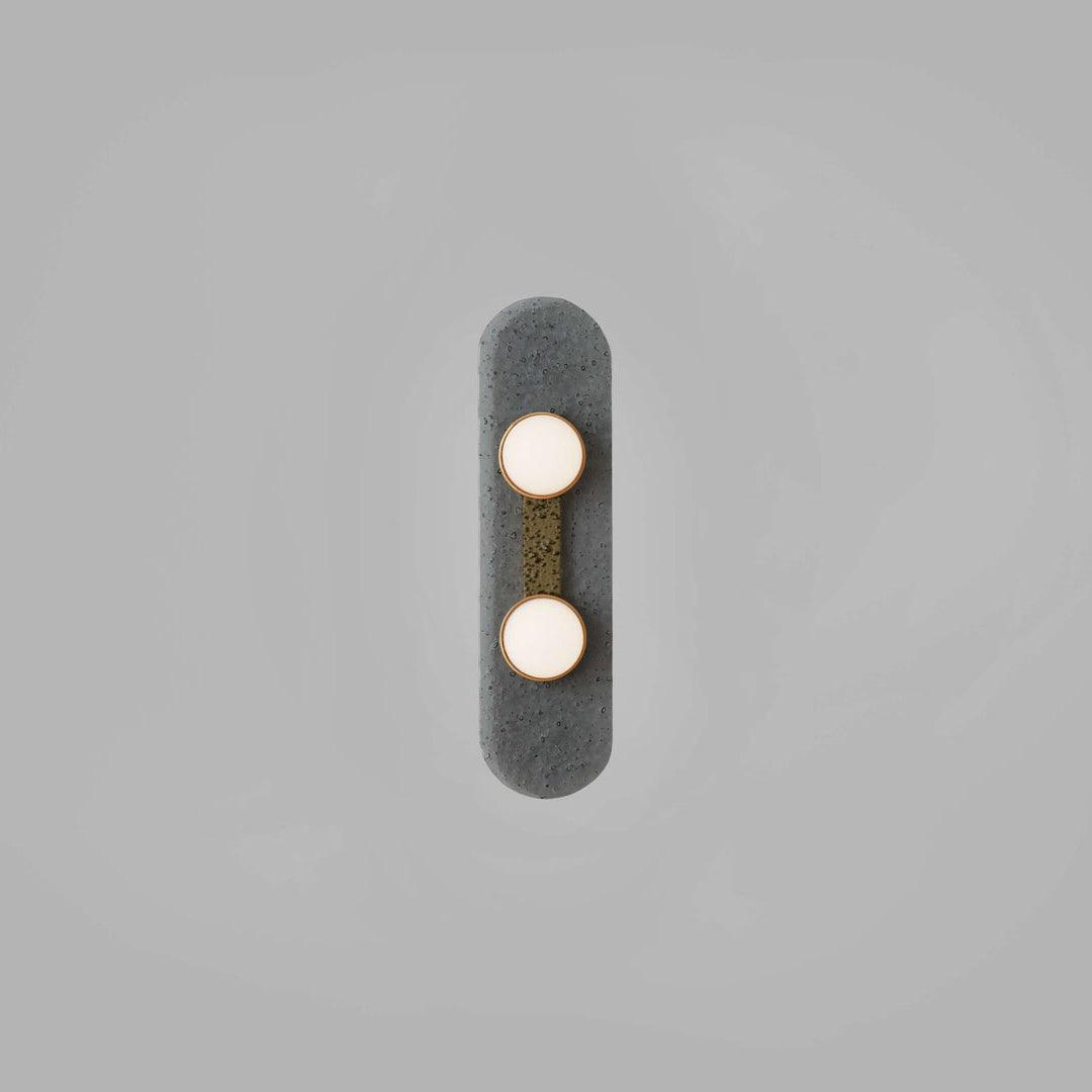 Modulo Modern Modular Glass LED Wall Sconce in Gold and Smoke Grey Finish