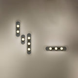 Modulo Modern Modular Glass LED Wall Sconce in Gold and Smoke Grey Finish