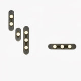 Modulo Modern Modular Glass LED Wall Sconce in Gold and Smoke Grey Finish