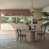 Monaco Modern Abstract Sculptural Pendant Light with Rattan and Glass Spheres