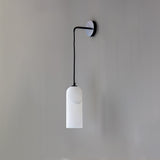 Monty Modern Alabaster Stone Wall Sconce Brass Indoor Light for Foyer and Kitchen