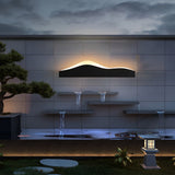 Mountain Silhouette LED Outdoor Wall Sconce Waterproof Modern Garden Path Decorative Lamp
