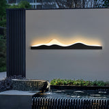 Mountain Silhouette LED Outdoor Wall Sconce Waterproof Modern Garden Path Decorative Lamp