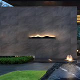 Mountain Silhouette LED Outdoor Wall Sconce Waterproof Modern Garden Path Decorative Lamp