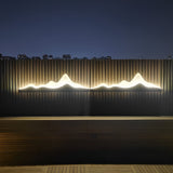 Mountain Silhouette LED Outdoor Wall Sconce Waterproof Modern Garden Path Decorative Lamp