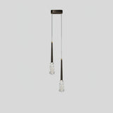 Mozzi Crystal Cylinder Pendant Light Luxury Gold Hanging Lamp for Modern Interiors