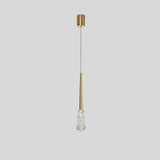Mozzi Crystal Cylinder Pendant Light Luxury Gold Hanging Lamp for Modern Interiors