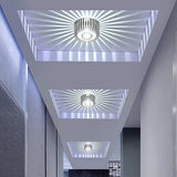 Modern Geometric Dual Color LED Flush Mount Ceiling Light 4 Inch Small Ambient Lamp
