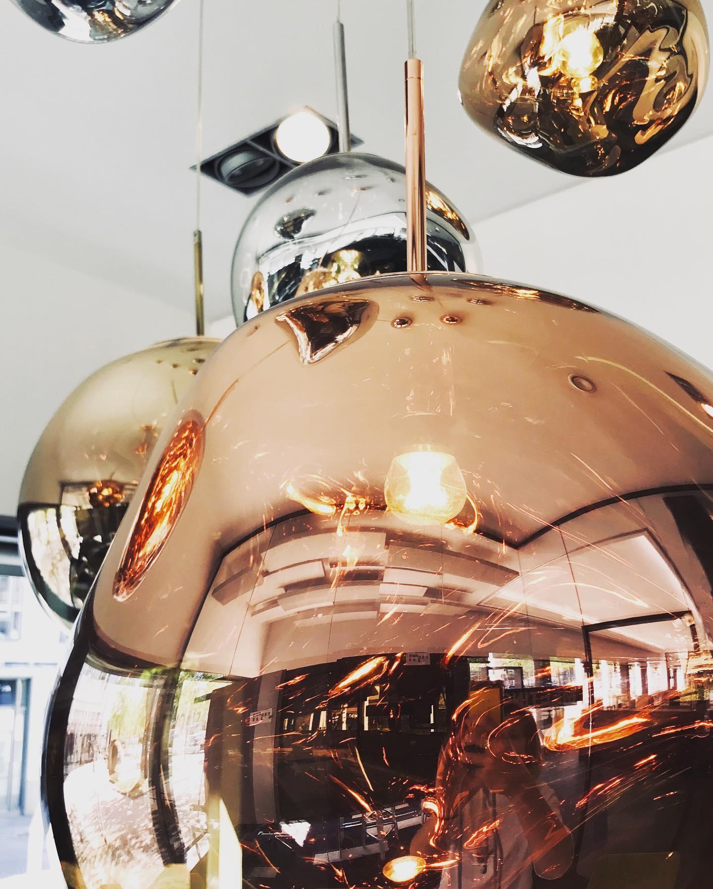 Multi Head Lava Melting Glass Pendant Light Round Ceiling Chandelier for Modern Interiors