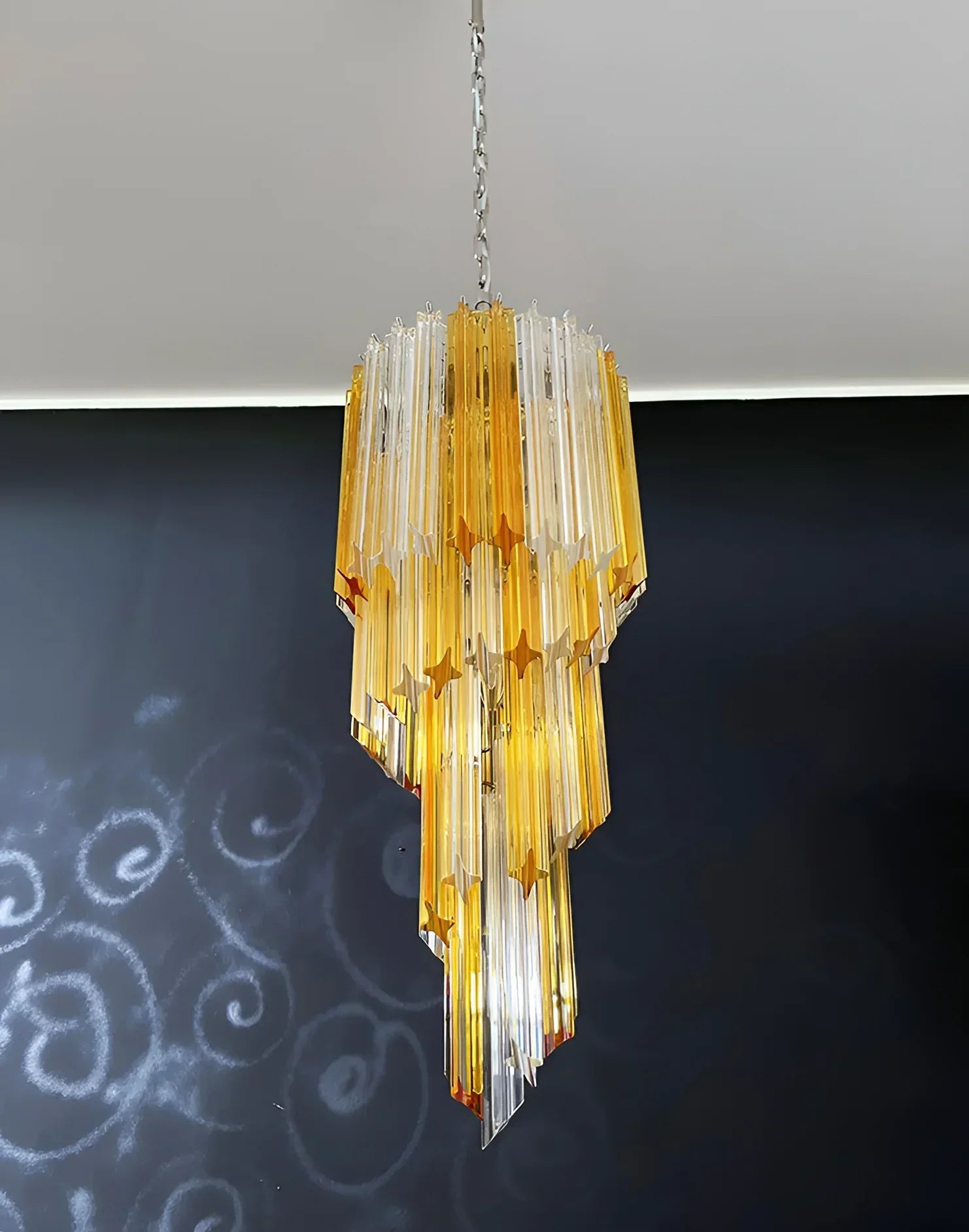 murano-glass-amber-spiral-prism-chandelier-elegant-crystal-pendant-light-for-foyer