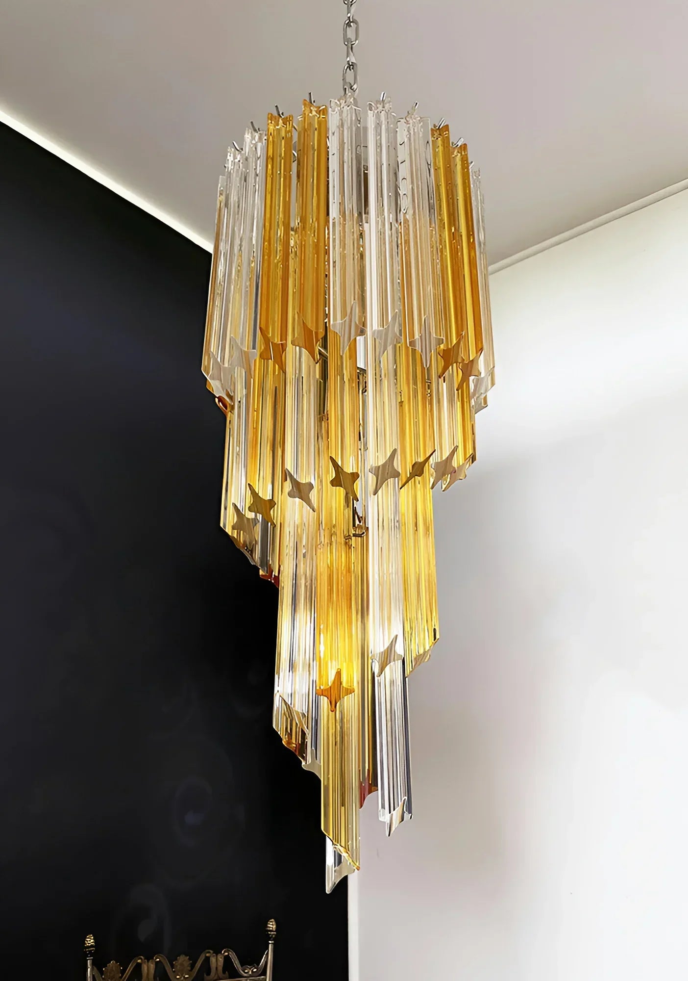 murano-glass-amber-spiral-prism-chandelier-elegant-crystal-pendant-light-for-foyer