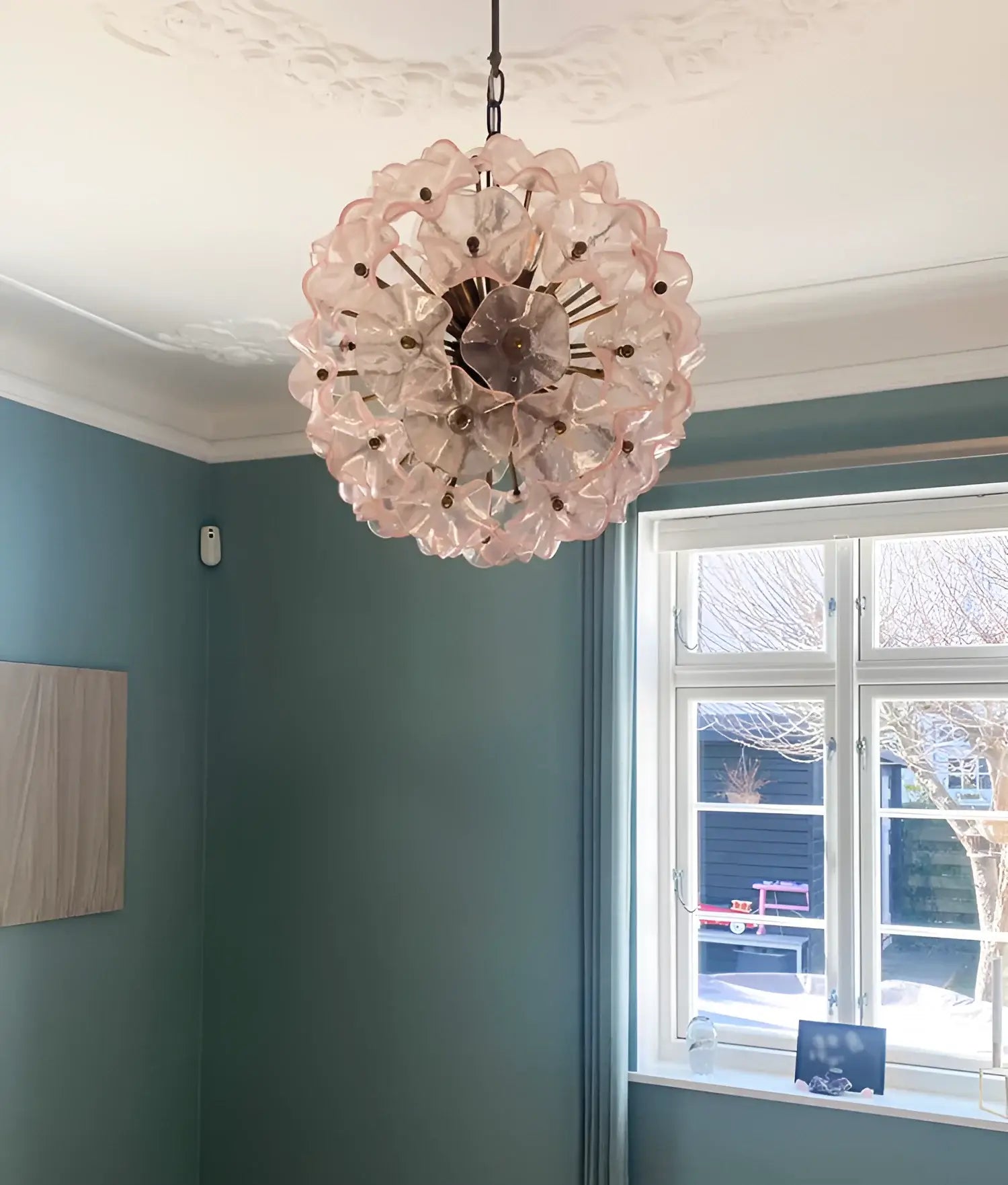murano-glass-pink-flower-blossom-sputnik-chandelier-modern-handcrafted-ceiling-pendant-light
