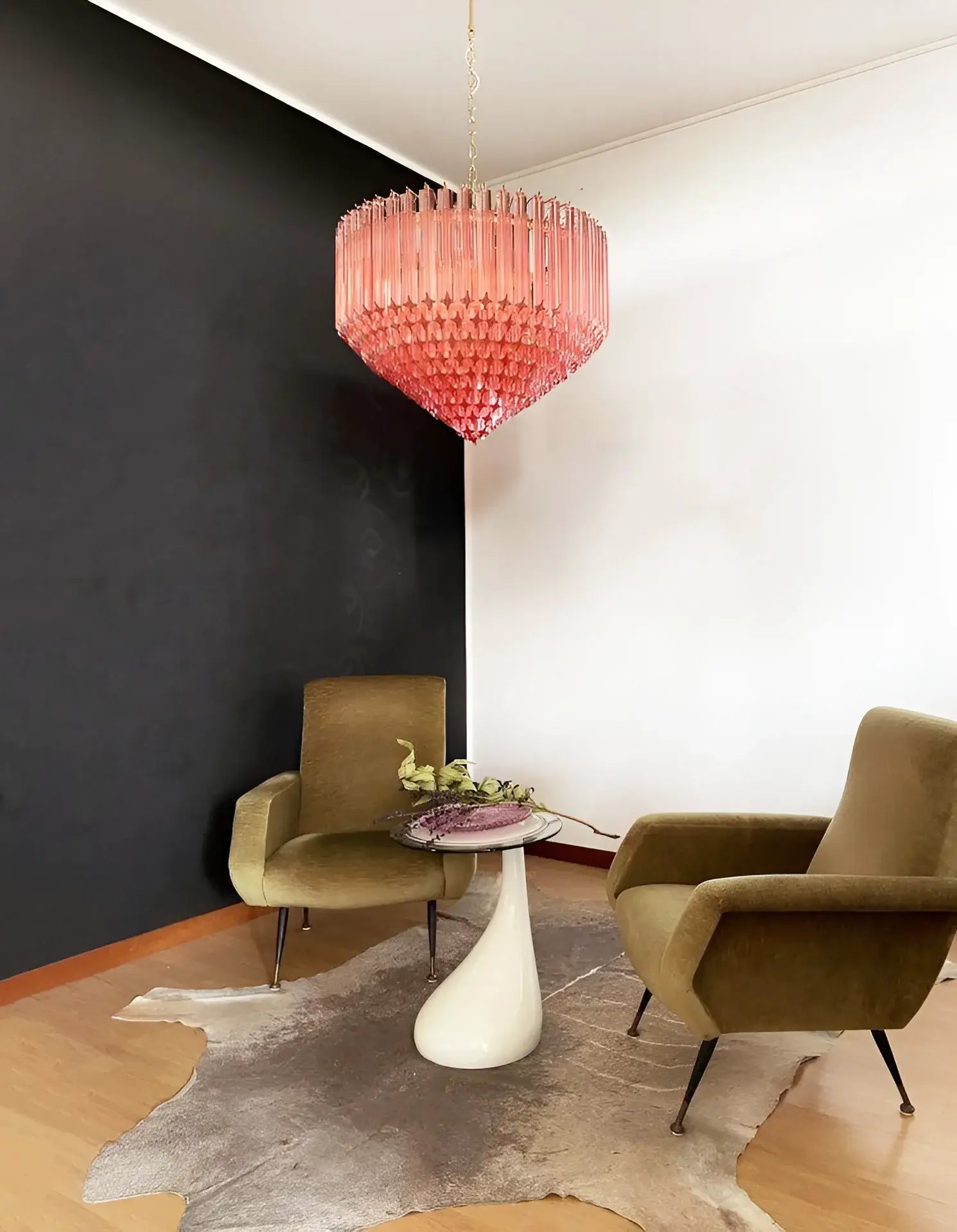 murano-glass-quadriedri-pink-prism-chandelier-luxury-pendant-light-fixture