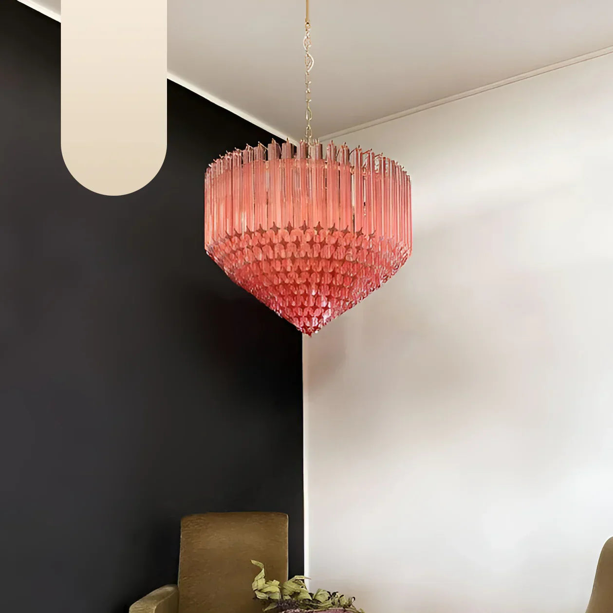 murano-glass-quadriedri-pink-prism-chandelier-luxury-pendant-light-fixture