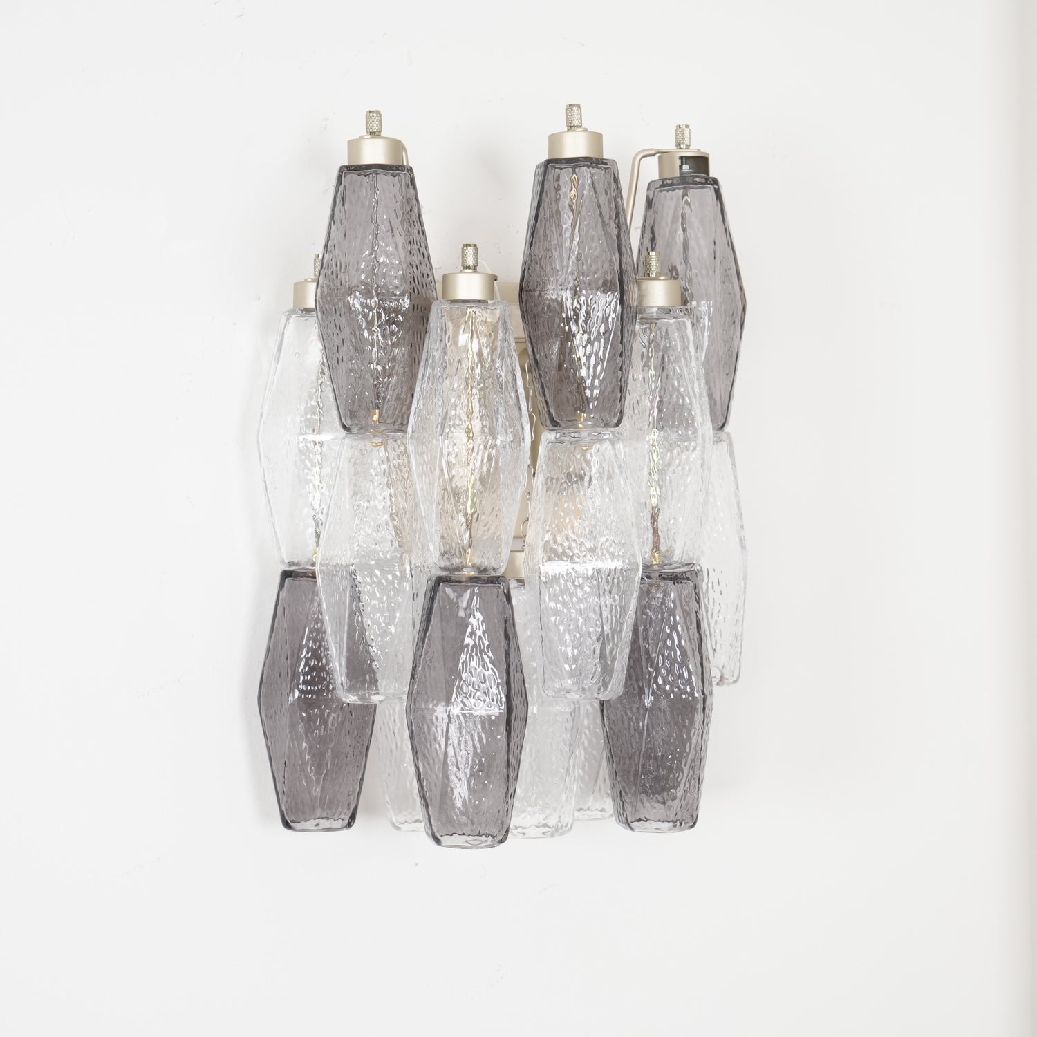 Murano Rhombus Glass Wall Sconce Luxury Handblown Tiered Glass Indoor Light