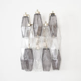 Murano Rhombus Glass Wall Sconce Luxury Handblown Tiered Glass Indoor Light