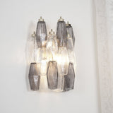 Murano Rhombus Glass Wall Sconce Luxury Handblown Tiered Glass Indoor Light