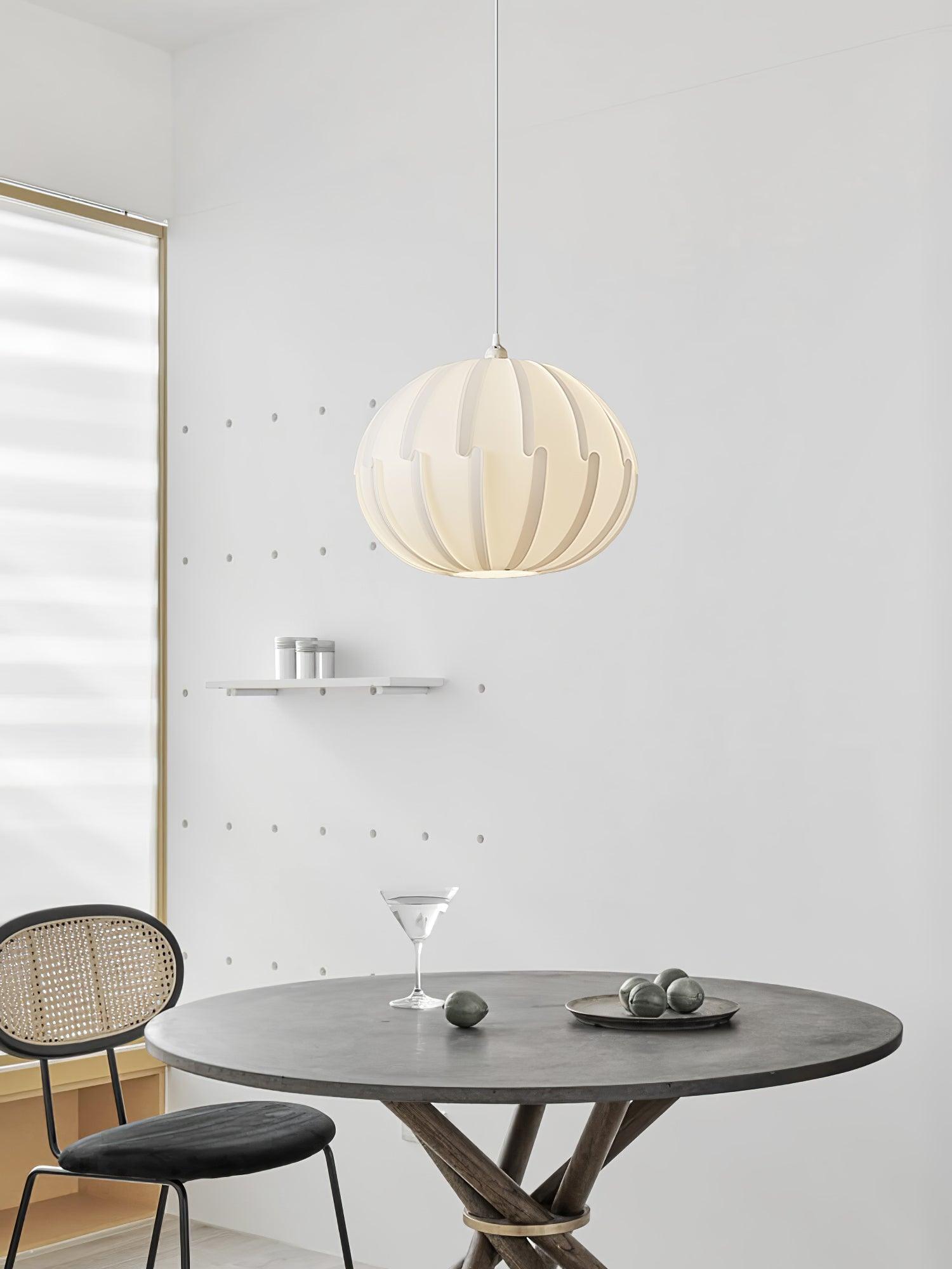 Murano Style Artistic White Drop Pendant Light for Modern Interior Lighting