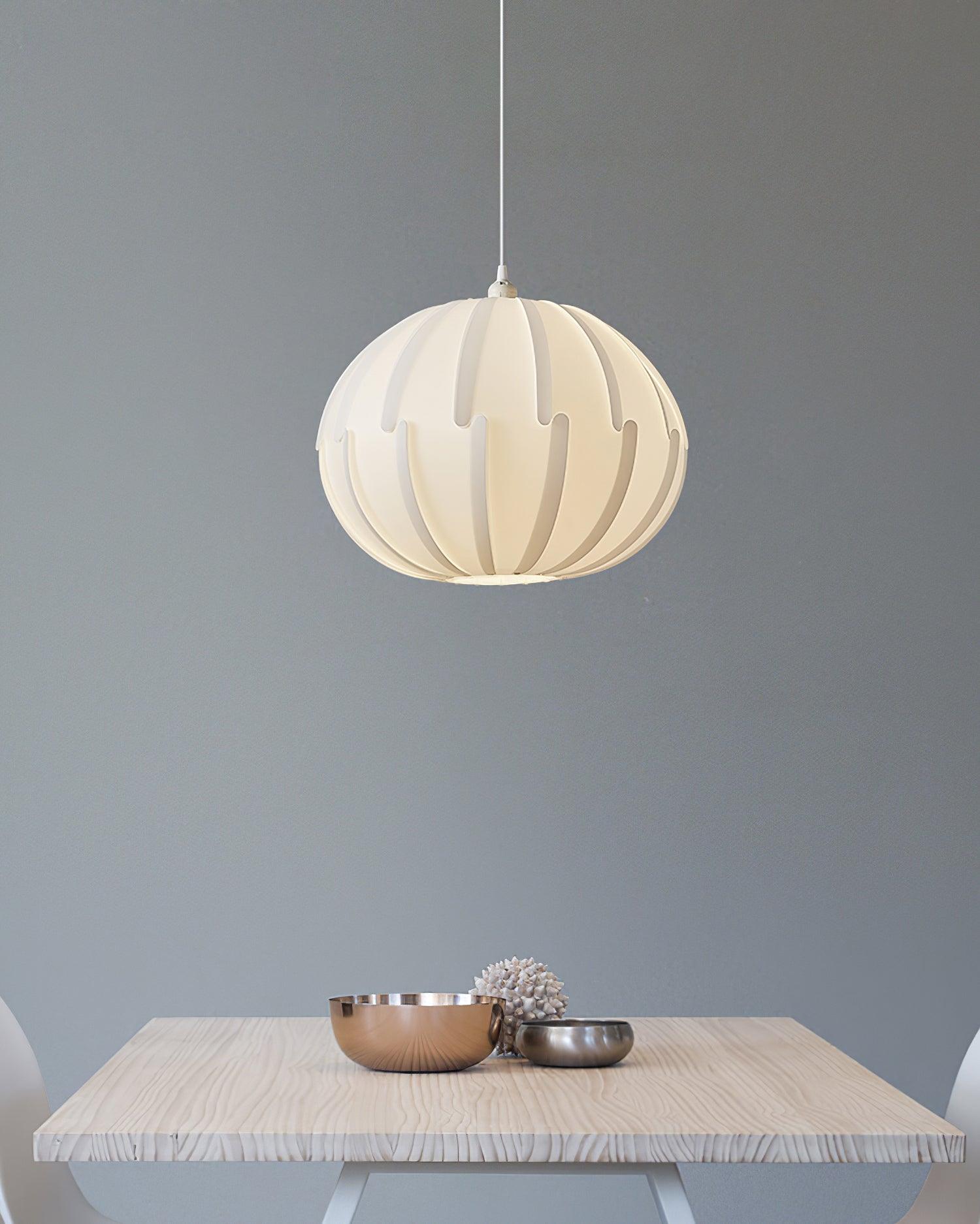 Murano Style Artistic White Drop Pendant Light for Modern Interior Lighting