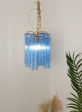 murano-style-blue-glass-tube-pendant-chandelier-with-polished-metal-accents
