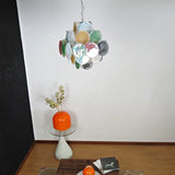 murano-style-multicolored-iridescent-alabaster-glass-disc-chandelier-with-metal-frame
