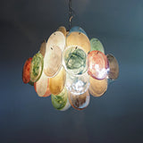murano-style-multicolored-iridescent-alabaster-glass-disc-chandelier-with-metal-frame