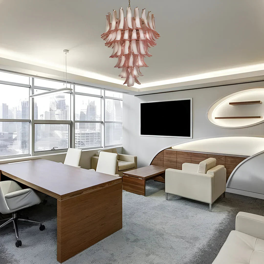 murano-style-pink-glass-petal-chandelier-luxury-living-room-pendant-lighting