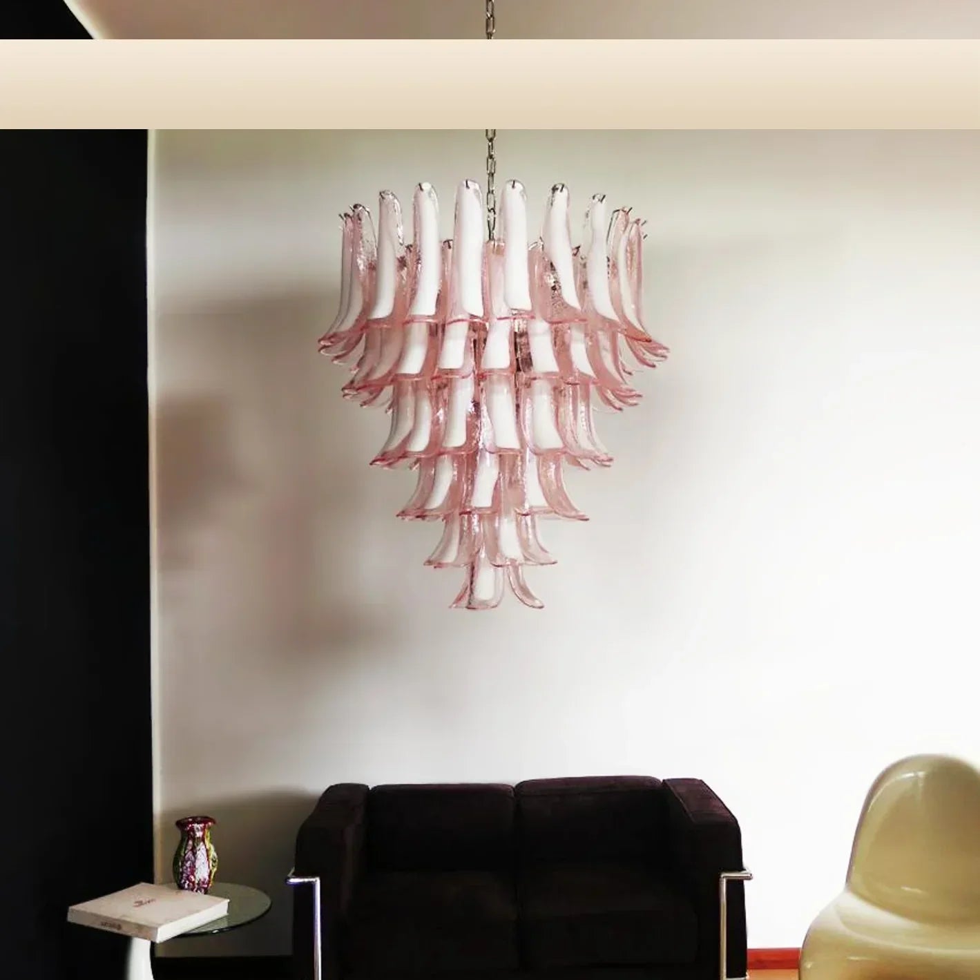 murano-style-pink-glass-petal-chandelier-luxury-living-room-pendant-lighting