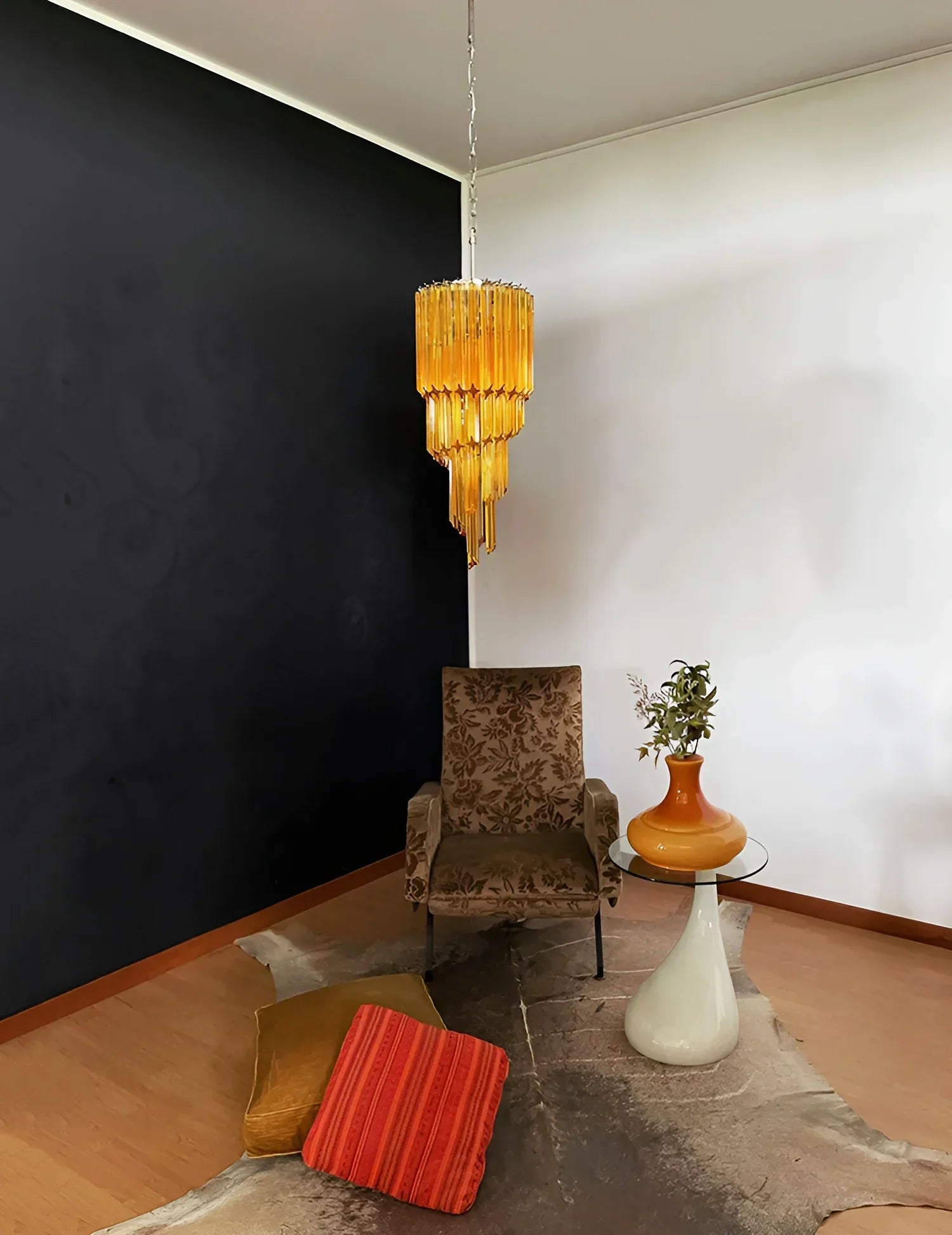 murano-style-spiral-amber-glass-prism-pendant-chandelier-for-entryway-and-living-room