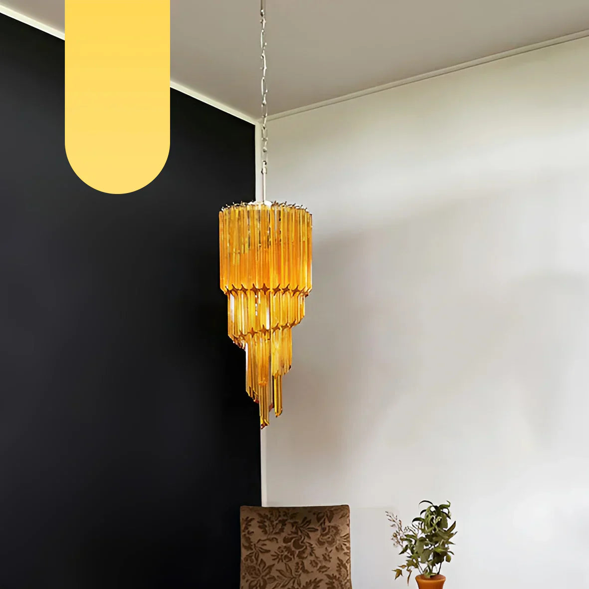 murano-style-spiral-amber-glass-prism-pendant-chandelier-for-entryway-and-living-room