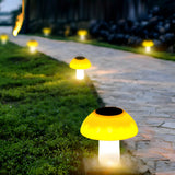 Mushroom Outdoor Solar LED Lawn Lights Waterproof Garden Landscape Pathway Lighting