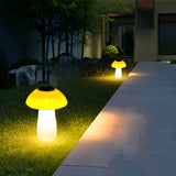 Mushroom Outdoor Solar LED Lawn Lights Waterproof Garden Landscape Pathway Lighting