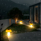 Mushroom Outdoor Solar LED Lawn Lights Waterproof Garden Landscape Pathway Lighting