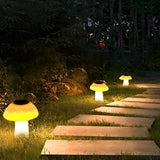 Mushroom Outdoor Solar LED Lawn Lights Waterproof Garden Landscape Pathway Lighting