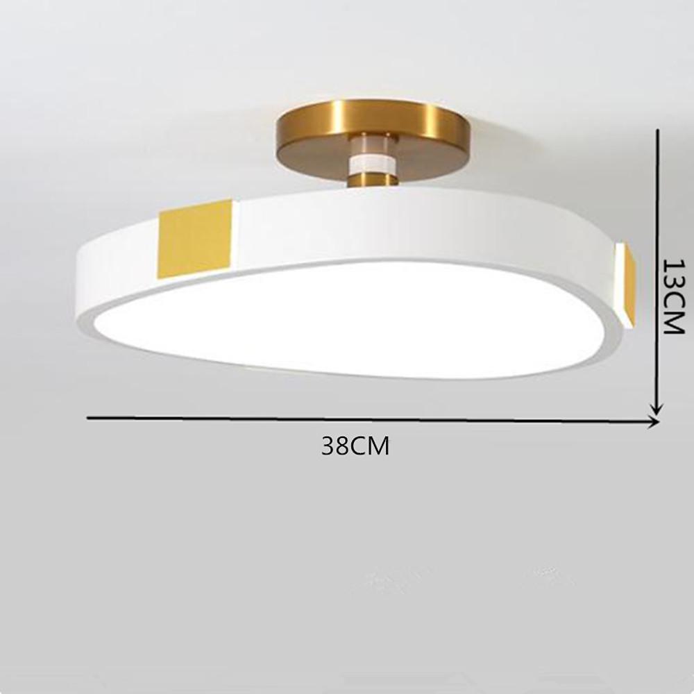 Modern Geometric LED Flush Mount Ceiling Light Abstract Metal Bedroom Lamp