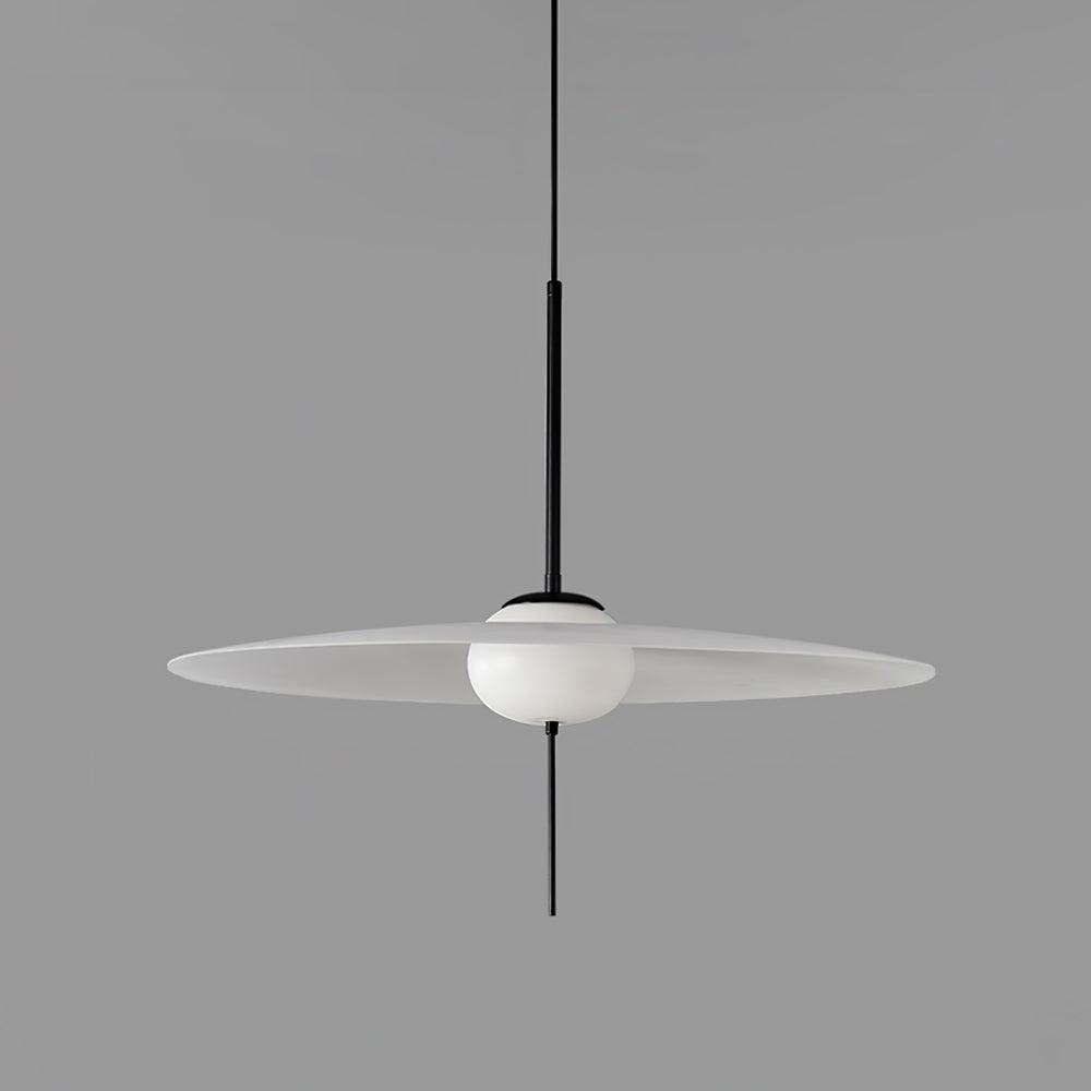 Nara Modern Glass Disk Pendant Light with Satin Finish LED Ceiling Hanging Lamp