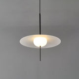 Nara Modern Glass Disk Pendant Light with Satin Finish LED Ceiling Hanging Lamp