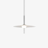 Nara Modern Glass Disk Pendant Light with Satin Finish LED Ceiling Hanging Lamp