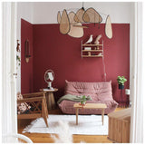 Natural Bamboo Screen Cannage Rattan Chandelier Retro Industrial Suspension Light