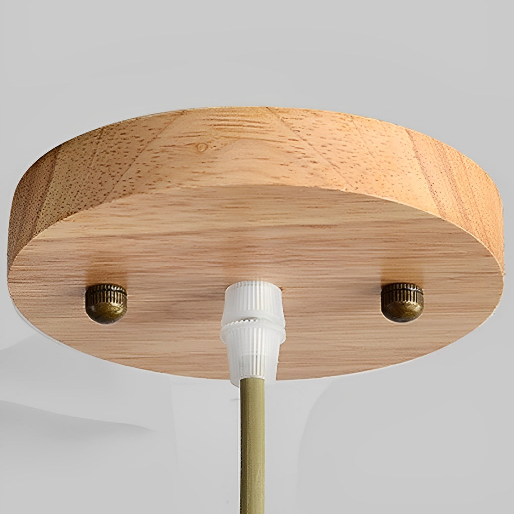 Natural Bamboo Woven Pendant Light Round Country Style Hanging Ceiling Lighting