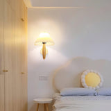 Natural Oak Wood Pleated Shade Wall Sconce Bracket Light for Modern Indoor Spaces
