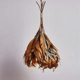 Natural Organic Dried Branch and Leaf Pendant Lamp Rustic Wood Leaf Chandelier