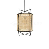 Natural Rattan Cane Webbing Pendant Light Handcrafted Bamboo Hanging Ceiling Lamp for Home Decor