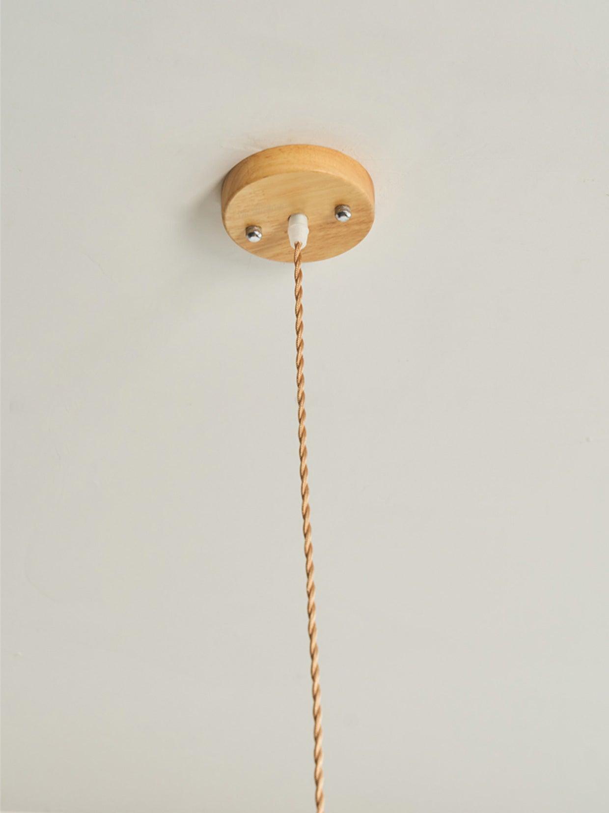 Natural Woven Rattan Straw Hat Hanging Pendant Light for Modern Coastal Homes