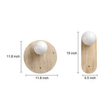Natural Yellow Travertine Stone Wall Lamp Rustic Wabi Sabi Sconce for Modern Interior Lighting