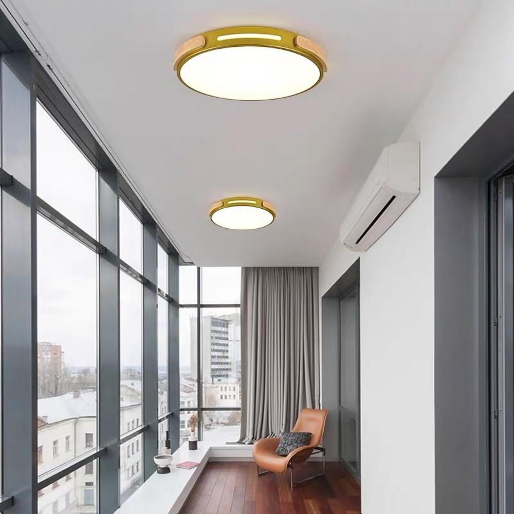 Modern Minimalist Round LED Flush Mount Ceiling Light for Living Room and Bedroom
